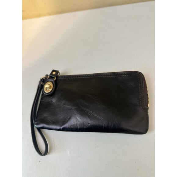 Hobo International Wallet Brown Mila Leather Wristlet Purse Chocolate - Picture 3 of 10